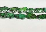 CDE1436 25*35mm - 35*45mm freefrom sea sediment jasper slab beads