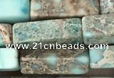 CDE1482 15.5 inches 4*13mm cuboid sea sediment jasper beads