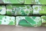 CDE1490 15.5 inches 4*13mm cuboid synthetic sea sediment jasper beads