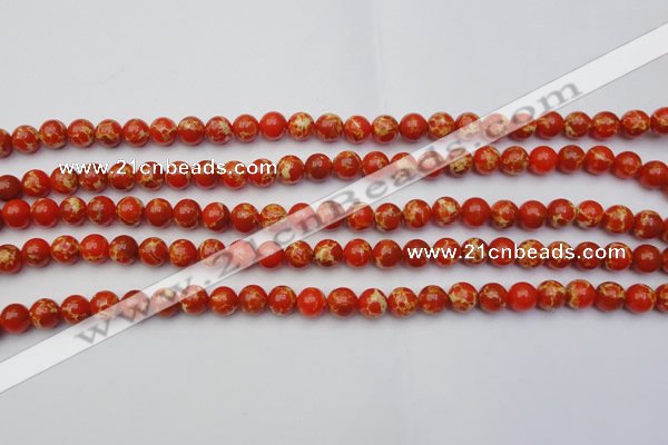 CDE2001 15.5 inches 6mm round dyed sea sediment jasper beads