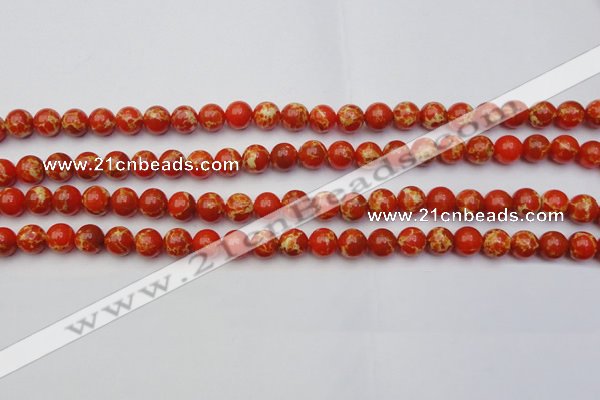 CDE2002 15.5 inches 8mm round dyed sea sediment jasper beads