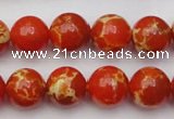 CDE2004 15.5 inches 12mm round dyed sea sediment jasper beads