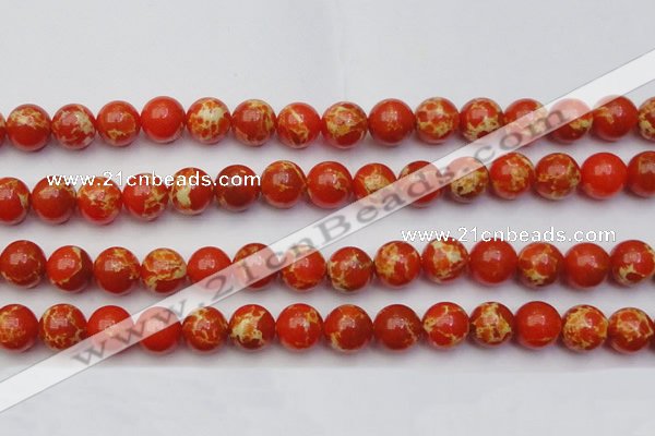 CDE2005 15.5 inches 14mm round dyed sea sediment jasper beads