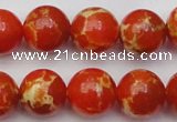 CDE2006 15.5 inches 16mm round dyed sea sediment jasper beads