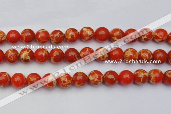 CDE2010 15.5 inches 24mm round dyed sea sediment jasper beads