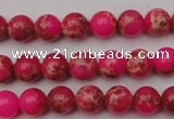 CDE2011 15.5 inches 4mm round dyed sea sediment jasper beads