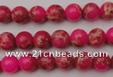 CDE2012 15.5 inches 6mm round dyed sea sediment jasper beads