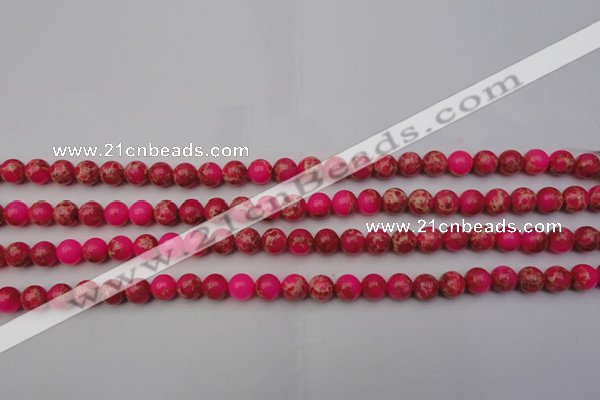 CDE2012 15.5 inches 6mm round dyed sea sediment jasper beads