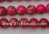 CDE2013 15.5 inches 8mm round dyed sea sediment jasper beads