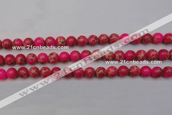 CDE2014 15.5 inches 10mm round dyed sea sediment jasper beads