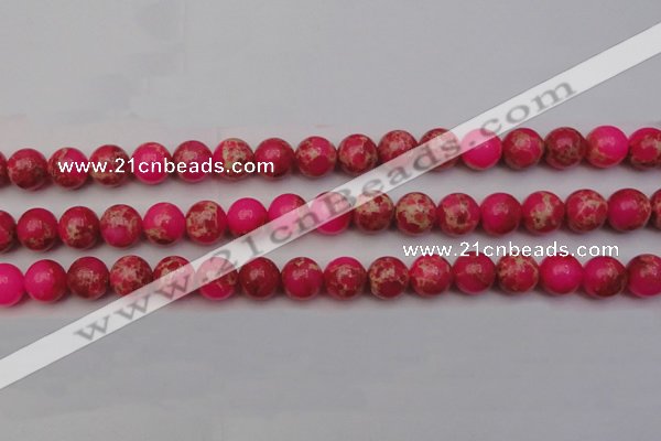 CDE2015 15.5 inches 12mm round dyed sea sediment jasper beads