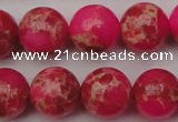 CDE2016 15.5 inches 14mm round dyed sea sediment jasper beads