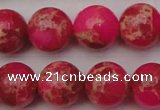 CDE2017 15.5 inches 16mm round dyed sea sediment jasper beads