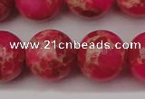 CDE2019 15.5 inches 20mm round dyed sea sediment jasper beads