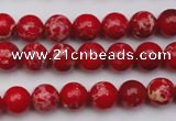 CDE2022 15.5 inches 4mm round dyed sea sediment jasper beads