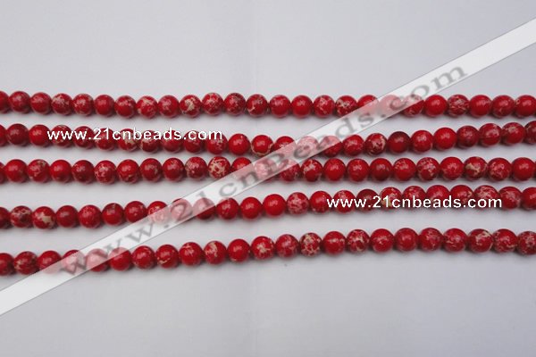 CDE2022 15.5 inches 4mm round dyed sea sediment jasper beads