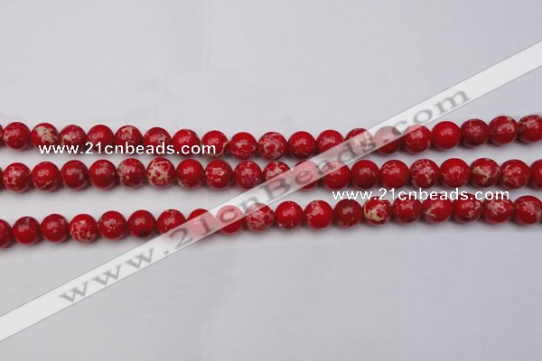 CDE2024 15.5 inches 8mm round dyed sea sediment jasper beads