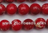 CDE2025 15.5 inches 10mm round dyed sea sediment jasper beads