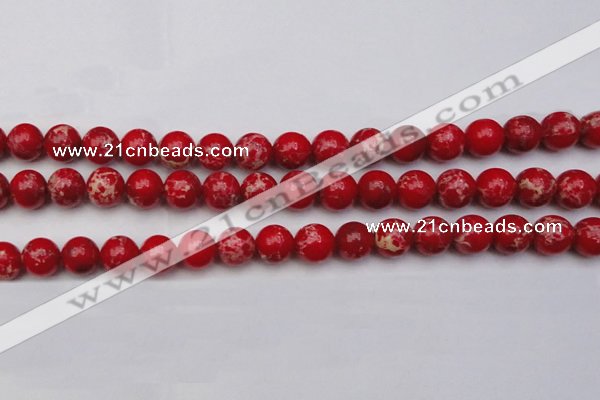 CDE2025 15.5 inches 10mm round dyed sea sediment jasper beads