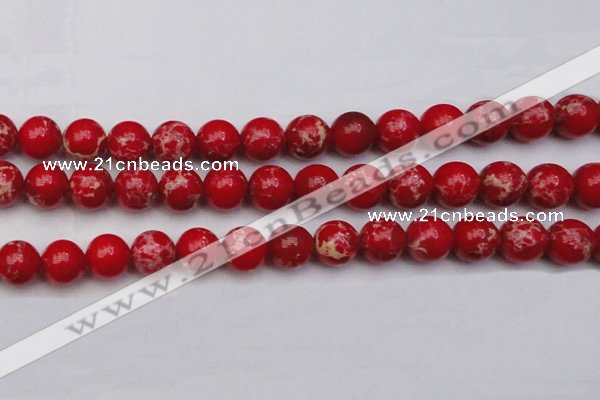 CDE2028 15.5 inches 16mm round dyed sea sediment jasper beads