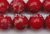 CDE2029 15.5 inches 18mm round dyed sea sediment jasper beads