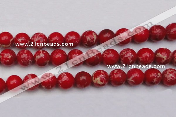 CDE2032 15.5 inches 24mm round dyed sea sediment jasper beads