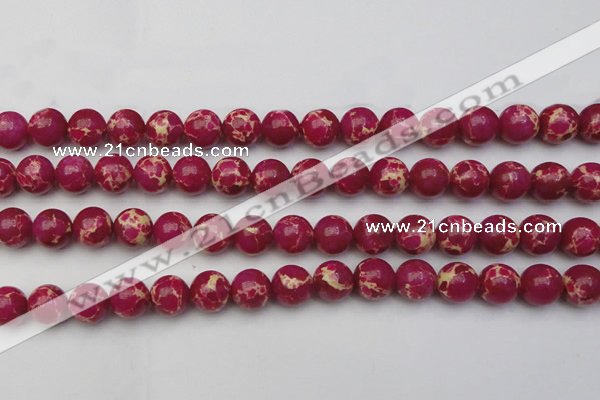 CDE2037 15.5 inches 12mm round dyed sea sediment jasper beads