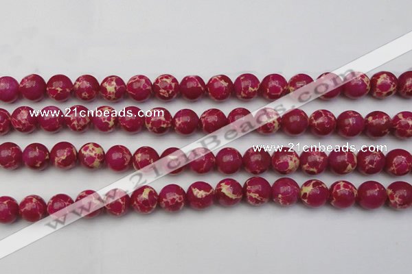 CDE2038 15.5 inches 14mm round dyed sea sediment jasper beads