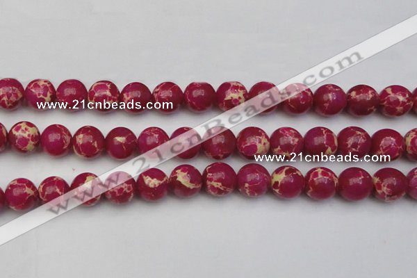 CDE2039 15.5 inches 16mm round dyed sea sediment jasper beads