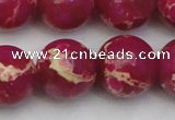 CDE2040 15.5 inches 18mm round dyed sea sediment jasper beads