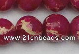 CDE2041 15.5 inches 20mm round dyed sea sediment jasper beads