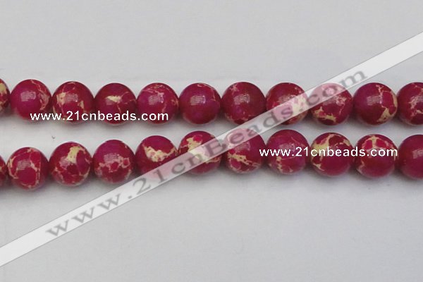 CDE2043 15.5 inches 24mm round dyed sea sediment jasper beads