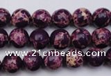 CDE2044 15.5 inches 4mm round dyed sea sediment jasper beads