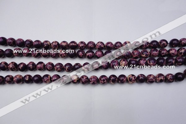 CDE2044 15.5 inches 4mm round dyed sea sediment jasper beads