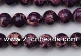 CDE2045 15.5 inches 6mm round dyed sea sediment jasper beads