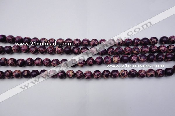 CDE2045 15.5 inches 6mm round dyed sea sediment jasper beads