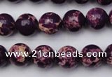 CDE2047 15.5 inches 10mm round dyed sea sediment jasper beads