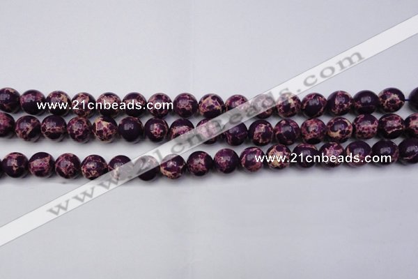 CDE2048 15.5 inches 12mm round dyed sea sediment jasper beads