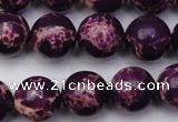 CDE2049 15.5 inches 14mm round dyed sea sediment jasper beads