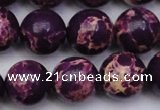 CDE2050 15.5 inches 16mm round dyed sea sediment jasper beads