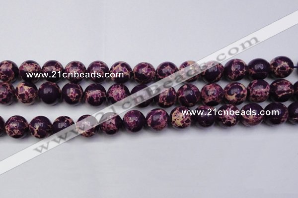 CDE2050 15.5 inches 16mm round dyed sea sediment jasper beads