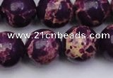 CDE2051 15.5 inches 18mm round dyed sea sediment jasper beads