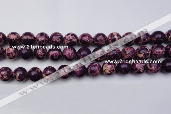 CDE2051 15.5 inches 18mm round dyed sea sediment jasper beads