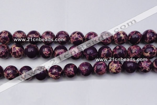 CDE2053 15.5 inches 22mm round dyed sea sediment jasper beads