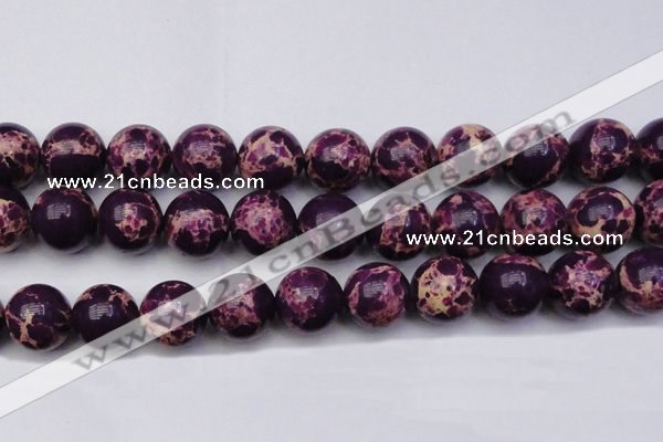 CDE2054 15.5 inches 24mm round dyed sea sediment jasper beads