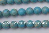 CDE2055 15.5 inches 4mm round dyed sea sediment jasper beads