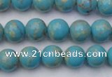 CDE2057 15.5 inches 8mm round dyed sea sediment jasper beads