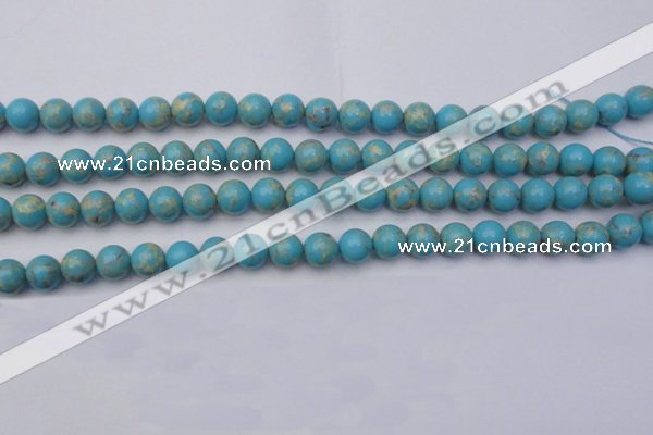 CDE2058 15.5 inches 10mm round dyed sea sediment jasper beads