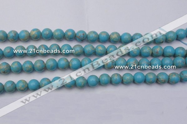 CDE2059 15.5 inches 12mm round dyed sea sediment jasper beads