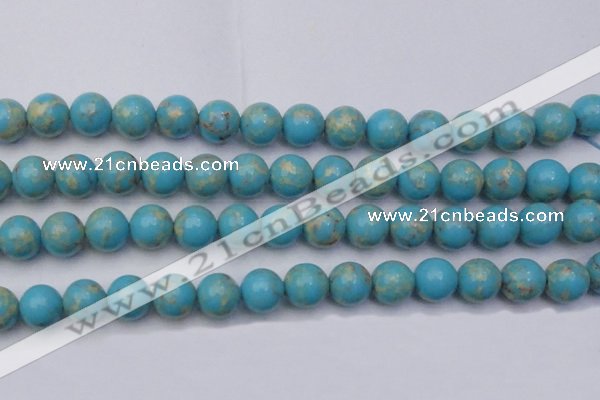 CDE2061 15.5 inches 16mm round dyed sea sediment jasper beads